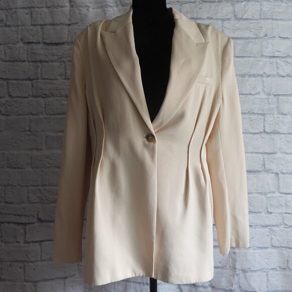 Zara Jackets & Blazers - NWT Zara Cream Jacket Blazer